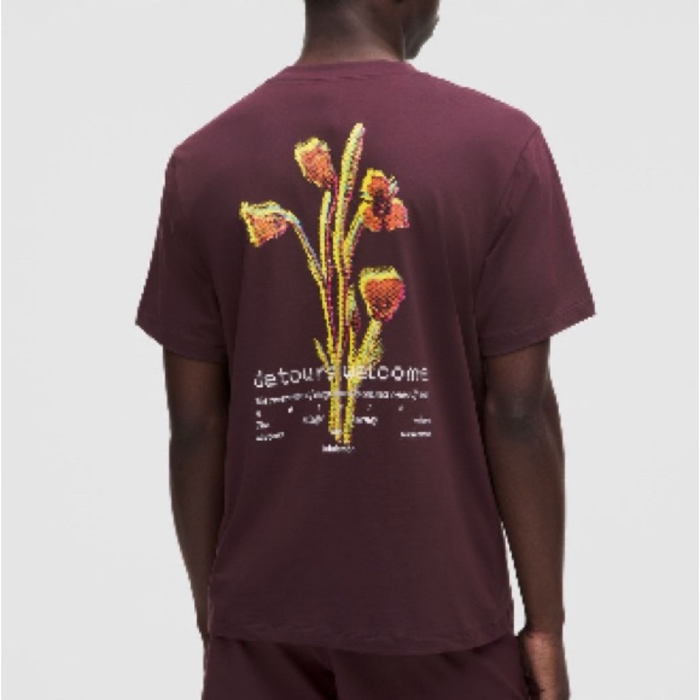lululemon Men's Zeroed In Tshirt, sizeXXL, Graphic, goodnight plum, NWT